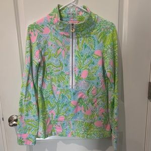 Lilly Pulitzer 3/4 zip pullover